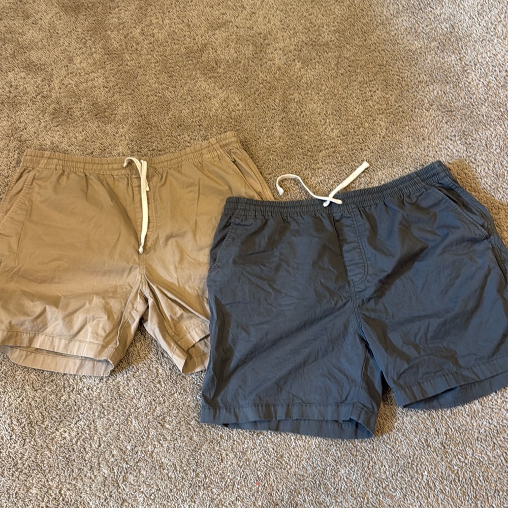 J Crew Grey and tan khaki shorts - xl